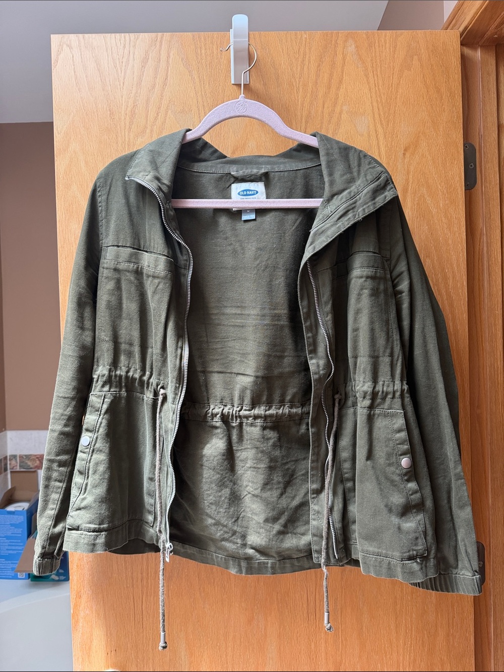 Old Navy Women's Olive Utility Anorak Jacket